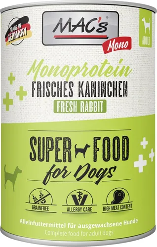Macs Dog Mono Kaninchen 400 g