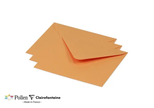 CLAIREFONTAINE Briefumschlag Clairefontaine UmschlPollen 125x138 clementine