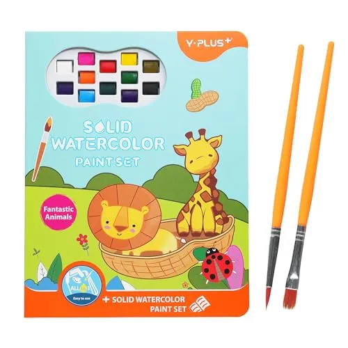 Aquarell-Sets, All-in-One-Malbücher für Kleinkinder, Malbücher für Kinder, Zauberbuch, Bastelbedarf mit Pinsel und vielem mehr