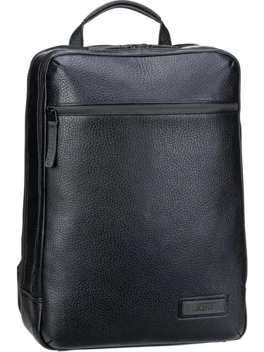 Jost Stockholm Rucksack Leder mit Laptopfach 46cm - Tagesrucksack aus hochwertigem Leder, ideal für Schule oder Büro mit speziellem Laptopfach und Fächern für A4 Unterlagen.