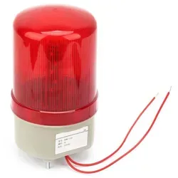 V Ac Rotierendes Blinksignal, Rote Led-warnleuchte, Industrie-signalleuchte, 97 Mm Durchmesser 220