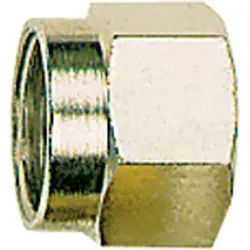 Riegler Überwurfmutter, M8x1,0, Rohr-Außen-Ø 4 mm, Messing vernickelt