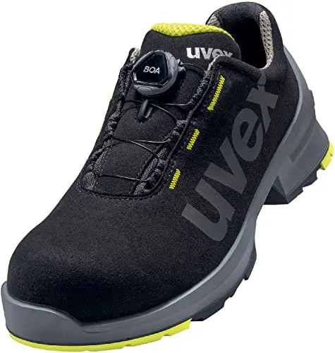 Uvex Sicherheitsschuhe 1 65668 S2 ESD, Halbschuhe, Unisex, Gr. 43 - Arbeits- & Schutzkleidung mit BOA Fit System für blitzschnelles Öffnen & Schließen. Atmungsaktiv, antistatisch und rutschfest - ideal für Bau und Industrie.