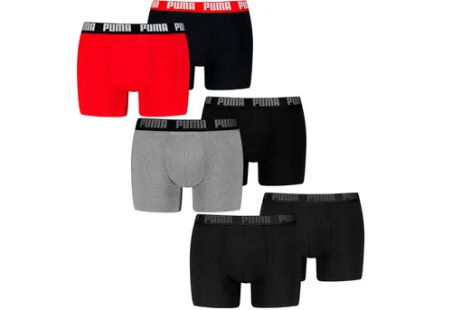 Puma MEN EVERYDAY BOXER 6P ECOM in rot von PUMA BODYWEAR