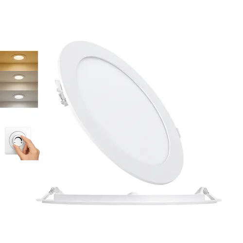 Produktbild LED 12W Panel Stufenlos Dimmbar Einbauspot Einbaustrahler Deckenstrahler Ø170 mm