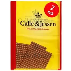 Galle & Jessen Mælk Pålægschokolade (Vollmilch) 2x108g