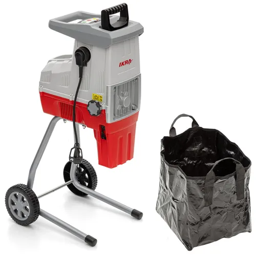 IKRA Elektro Walzenhäcksler Leise ILH 3000 S Fangsack 45L 3000W 230V Elektrisch