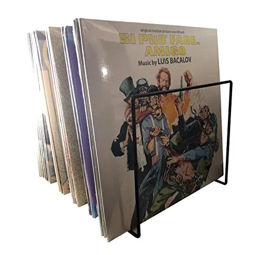 7even Vinyl Schallplatten Ständer - CD- & DVD-Ständer, klassischer Schallplattenständer für 12