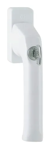 Hoppe London Aluminium-Dreh-/Kipp-Fenstergriff 013S/U34 (Stift 32 mm), abschließbar