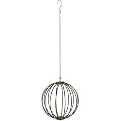 StarTrading LED Drahtkugel 30cm - Faltbare Leuchtkugel mit 96 LEDs - Lampen - Faltbare LED Drahtkugel mit 96 warmweißen LEDs und 8 Funktionen für stimmungsvolle Dekoration drinnen und draußen, wetterfest und einfach zu transportieren.