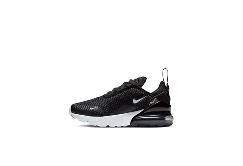 Nike Sportswear AIR MAX 270 (PS) Sneaker für Kinder – Schwarz 34 EU - Stylische Kinder-Sneaker mit Max Air Dämpfung für hohen Komfort. Atmungsaktives Obermaterial und sportlicher Stil, ideal für den Alltag.