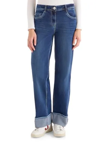 Produktbild CECIL 5-Pocket-Jeans Style NEELE Wide Leg Washed-Look