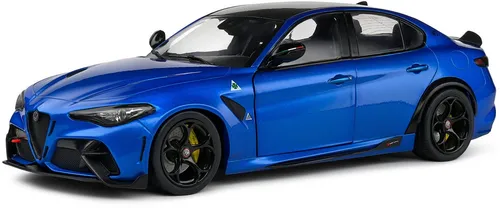 Solido Alfa Romeo Giulia GTA 2022 blau 1:18 Modellauto - Modellfahrzeuge, detailgetreues 1:18 Modellauto mit originalgetreuem Design und hochwertiger Verarbeitung für Sammler und Autofans.