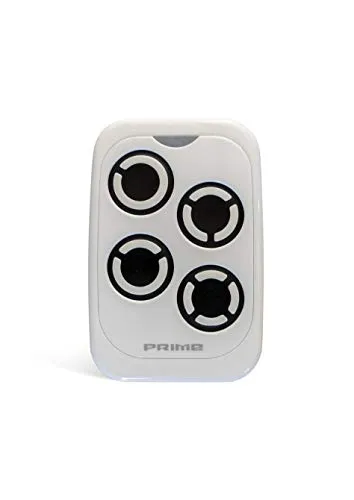 Universal Handsender Prime 433-868 MHz Fernbedienung Garagentoröffner Garagentor (All-White)