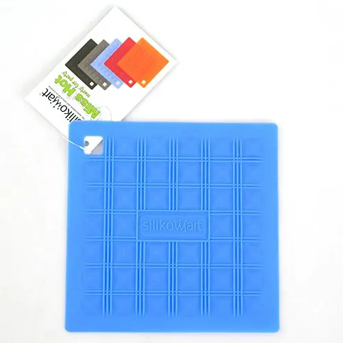 Silikomart | Miss Hot Topflappen, Synthetisches Material, Farbe Blau, Maße 175 x 175 x 13 mm