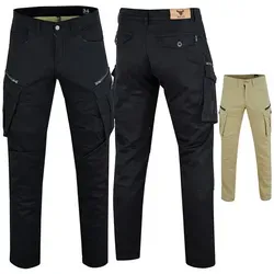 BULLDT Motorradhose JEANS-004 Motorradjeans Cargohose mit Aramidstoff Protektoren schwarz W34 / L34