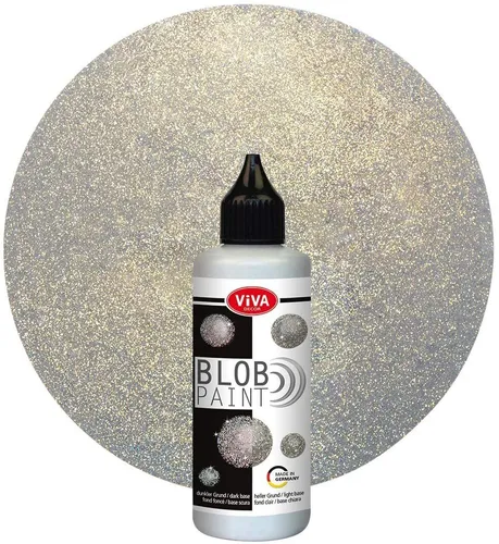 ViVA DECOR Blob Paint 90 ml silber-glitter