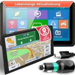 Navigationsgerät Auto GPS Navigation CarPlay Touchscreen-Display Windows CE 6.0, Dual-Core 800 MHz, Multimedia, KFZ-Halterung inklusive, Retoo