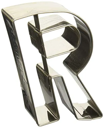 Birkmann, Ausstechform Buchstabe R, Grau, 6 cm, Edelstahl