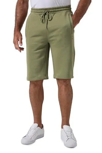 JP 1880 Herren große Größen Übergrößen Menswear L-8XL Bermuda, Basic, Kurze Jogginghose helles naturgrün 5XL 702636187-5XL