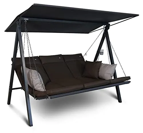 Angerer Hollywoodschaukel Lounge Smart - Gartenschaukel mit Bett-Funktion - Gartenmöbel für absolute Entspannung: Die Hollywoodschaukel bietet Platz für die ganze Familie und überzeugt mit einer bequemen Bett-Funktion. Made in Germany für höchste Qualität und einfache Montage.