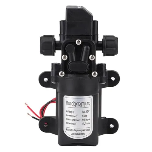 KSTE Pumpe Selbstansaugend 12V, Pumpe DC 12V, Hochdruck Selbstansaugende Wasserpumpe for Autowaschanlagen, Wohnhaus, Reinigung, Gartenbewässerung oder Sprühen