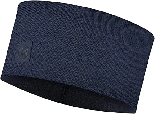 Buff Merino Wide Headband 1294417881000, Unisex Headband, Navy, One Size EU