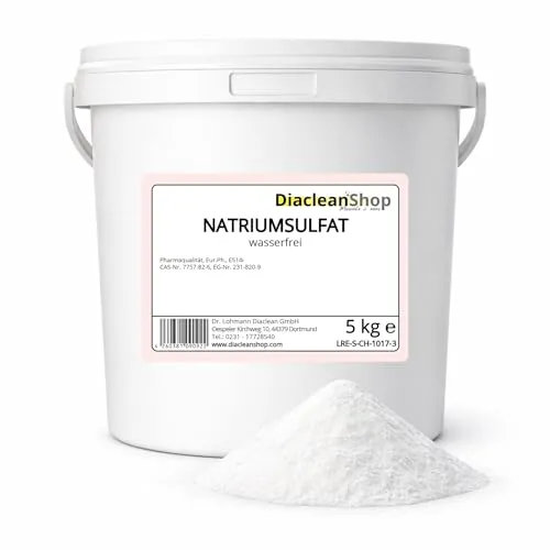 DIACLEANSHOP Natriumsulfat wasserfrei 5kg Pharmaqualität E514(i)