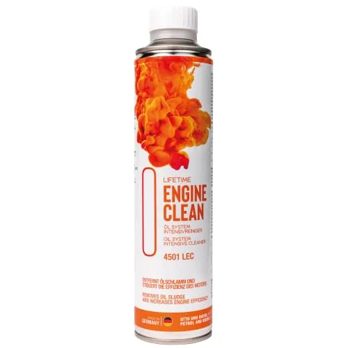 LIFETIME Engine CLEAN - Motorspülung | Motor Reiniger Benzin und Diesel | Ölschlammspülung | Motorreiniger für bis zu 7 Liter Motoröl | Öl Additiv - 400ml