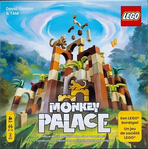 Dotted Games - Monkey Palace: EIN Lego Brettspiel® - Bauen Sie Ihren Weg zum Sieg, Stein für Stein! Tolles Familienspiel zum Bauen, Alter 10+, 2-4 Spieler