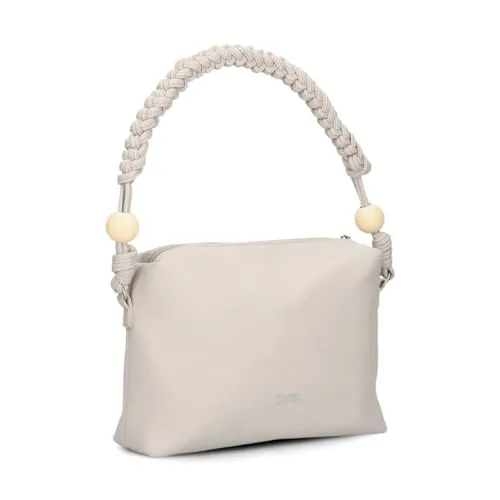 zwei Perla PE60 Schultertasche 27 cm - cappuccino *NEU* - Umhängetasche für Frauen, leicht und stilvoll mit praktischem Schultergurt, ideal für den Alltag. Hochwertiges Polyurethan-Material in elegantem cappuccino.