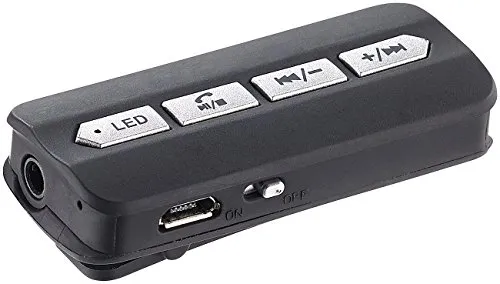 Callstel Receiver, Bluetooth: 5in1-Headset-Adapter, Bluetooth,Mikro, MP3, Radio, f. Klinke-Kopfhörer (Empfänger Klinke, Empfänger für Kopfhörer, Freisprecheinrichtung)