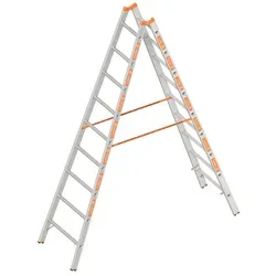 Layher Topic 1039 Sprossenstehleiter 2x9 Sprossen von Layher