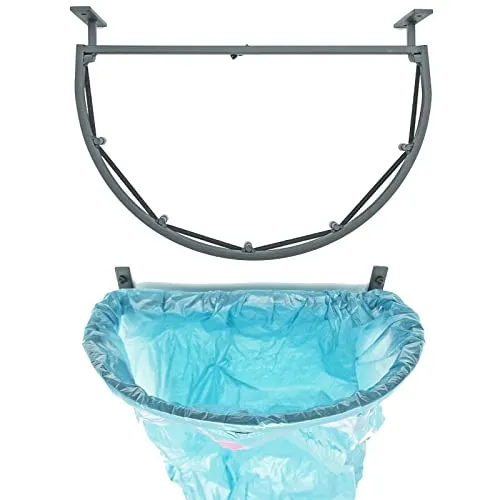 Müllsackständer Sackhalter Sack Wandhalterung Müllbeutelständer Abfalleimer halbrund Perfekt für Garage Keller Lager Flur Halle