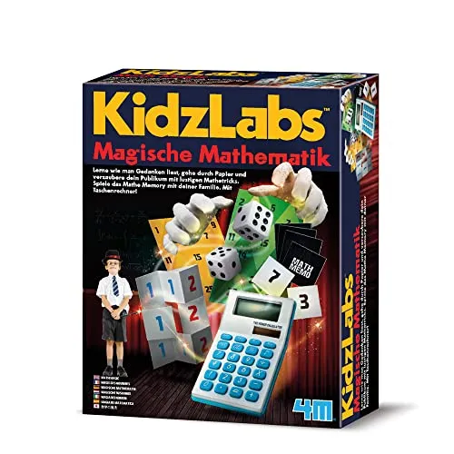 4M 68479 Magische Spannende Spiele - Zauberei Math Puzzle für Kinder, über 15 aufregende Mathetricks und lehrreiche Unterhaltung für die ganze Familie