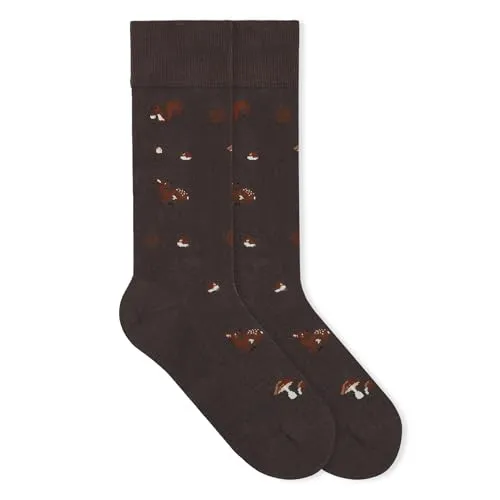 von Jungfeld - 1er Set Motiv Socken mit Squirrel Forest Icon - Bunte Socken in Gr. 35-38
