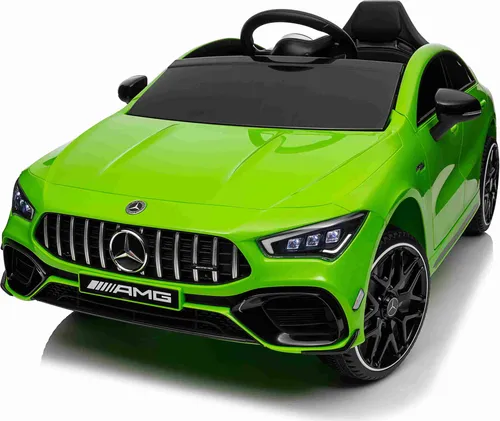 Mercedes-Benz CLA 45s AMG Kinderauto 12V – Sportlich und Spaßig - Lizenziertes Elektroauto für Kinder ab 2 Jahren mit 12V Akku & 2 Motoren für bis zu 7 km/h. Musik, Licht und Fernbedienung sorgen für ein realistisches Fahrerlebnis.