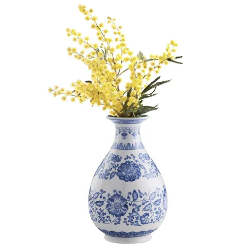 Navaris Blau Weiße Vase in blau von Navaris