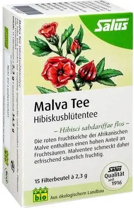 MALVATEE Hibiskusblütentee Bio Salus Filterbeutel 15 Stück von Salus Pharma