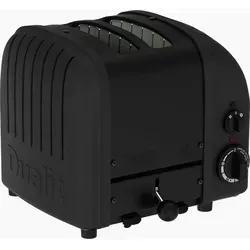 Dualit Classic Toaster Stealth 2er-Toaster - Toaster mit elegantem Stealth-Finish, patentierten ProHeat© Heizelementen und stufenlosem Timer für perfekten Toast – ideal für stilbewusste Küchen.