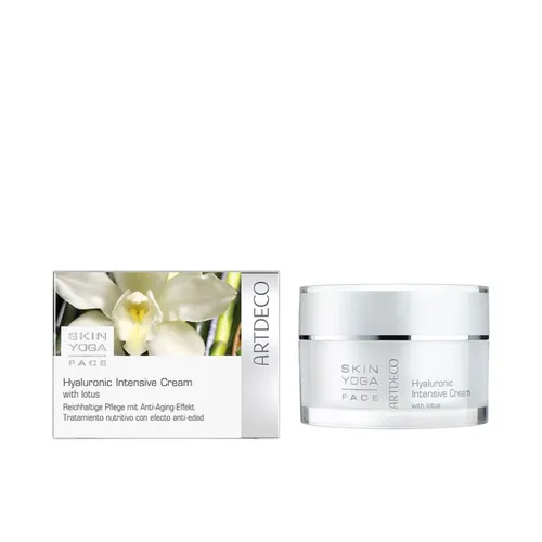 Artdeco Skin Yoga - Face Hyaluronic Intensive Cream 50ml - Tagespflege mit intensiv feuchtigkeitsspendender Hyaluronsäure für ein strahlendes Hautbild und jugendliche Frische.