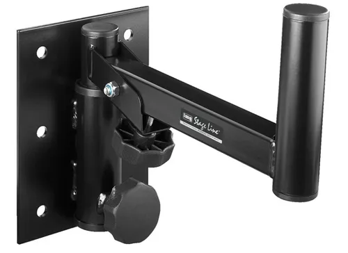 Monacor PAST-88/SW PA-Lautsprecher-Halterung - Neigbare und schwenkbare Halterung für PA-Lautsprecher, ideal für flexible Soundinstallationen im DJ-Bereich und bei Events.