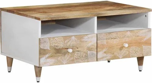 Maison Exclusive Couchtisch 80x54x40 cm aus massivem Mangoholz