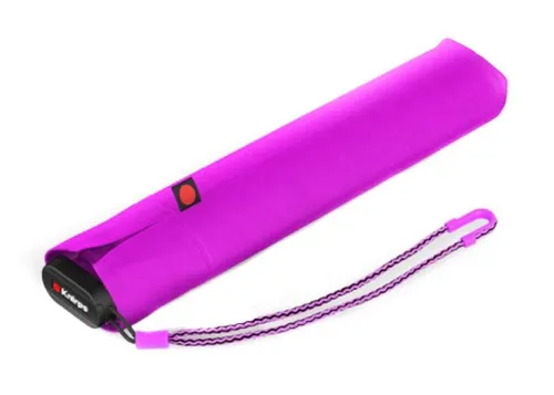 Knirps Taschenschirm Ultra US.050 Slim - Ultra leicht und flach, nur 115 g, sturmfest und windproof bis 100 km/h, ideal für Reisen und Jackentaschen
