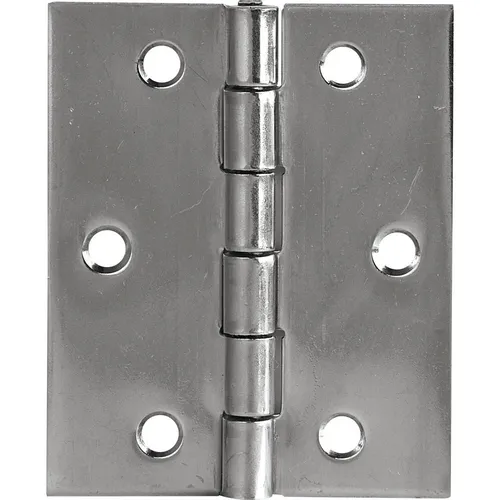 SCHMALE Scharnier DIN 7954 B halbbreit 60 x 46 mm aus Edelstahl