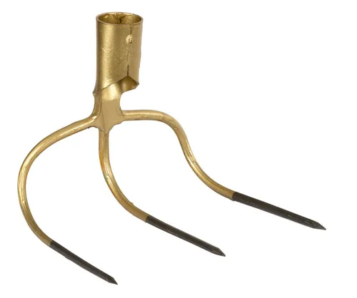Kerbl Grubber Dunghacken 3 Zinken, handgeschmiedet - Gartenhacken aus einem Stück geschmiedet, ideal zum Bewegen von Mist und Kompost. Robuste Verarbeitung für lange Lebensdauer und maximale Stabilität.