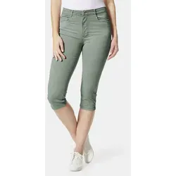 STOOKER WOMEN 5-Pocket-Jeans Capri Colour Skinny Fit Jeans Skinny Fit Casual Clean Wash Denim Jeans Magic Shape Effekt für Damen grün 38