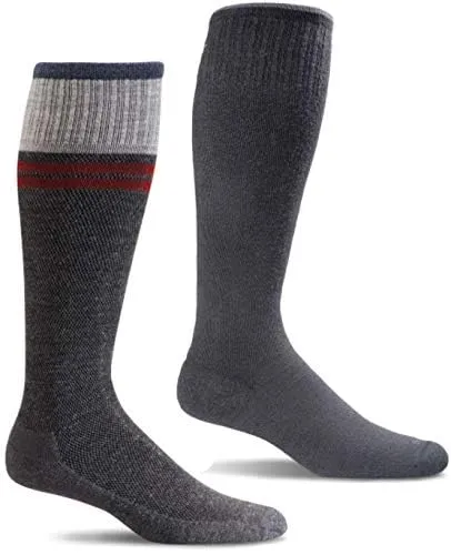 Sockwell Circulator Kompressionsstrümpfe für Herren, moderat, abgestuft, Anthrazit, XX-Large