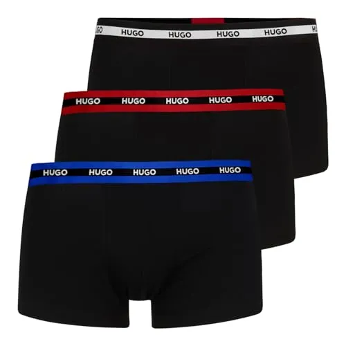 HUGO Regular Fit Boxershorts 3er-Pack in Black, Größe L von HUGO BOSS