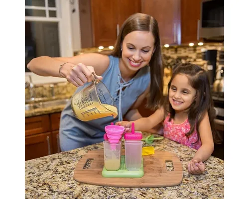 Freshelato Eisform Freshelato - Eis am Stiel formen Set + 2 Silikon Eis Form (Grün-Gelb)